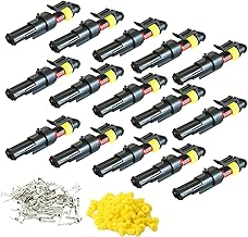 CESFONJER 15 Set 2 Poliger Stecker Steckverbinder Wasserdicht Schnellverbinder IP67 AMP PA66 Nylo…