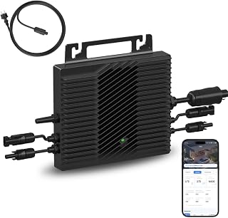 VN2T08 800W Netz-Mikro-Wechselrichter, Dual MPPT 16-60V DC, App-Steuerung über WLAN, VDE PV Zert…