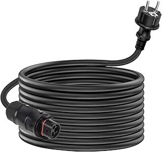 LY01 Kabel 10M,LY-01 Buchse zu Schuko Stecker Anschlusskabel,Wechselrichter Kabel für Deye Wechs…