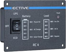 ECTIVE RC4 Wechselrichter Fernbedienung mit Ladestandsanzeige – 3m Kabel, RJ12- Batteriebetrieb, …
