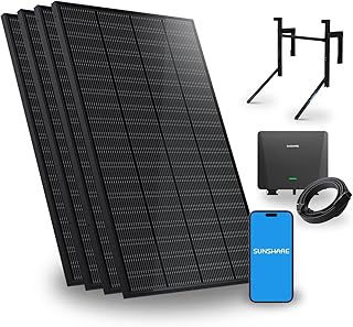 Ray 800W Balkonkraftwerk mit Beton-Balkonhalterung – Balkonkraftwerk 800W komplett Steckdose – ne…