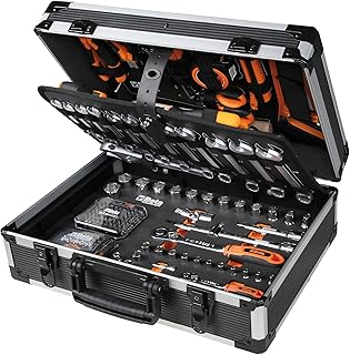 Beta BW 2056E – Werkzeugkoffer mit werkzeugsortiment, 163-teilig, für allgemeine instandhaltungs…