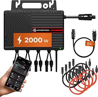 Solarway All In One Envertech Mikro-Wechselrichter 2000W Set inkl. 5M AC-Kabel & 8x2M DC-Kabel – …