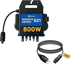 APsystems Mikrowechselrichter mit WLAN & Bluetooth, PV VDE Zertifiziert, Plug & Play Wechselricht…