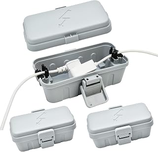 3 stück klein wasserdichte Kabelbox für den Außenbereich (Outdoor), IP54 wasserdicht, wetterfe…
