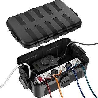 RESTMO große wasserdichte Kabelbox für den Außenbereich (Outdoor), IP54 wasserdicht, wetterfes…