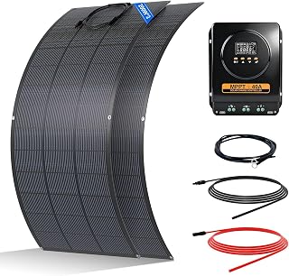 ECO-WORTHY 400W Solarpanel Flexibel Kit netzunabhängig System: 200Wx2 Solarpanel mit 25% Umwandl…