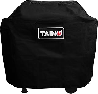 TAINO Basic Abdeckhaube Schwarz Regenschutz Gasgrill Plane Abdeckung Wetterschutz Abdeckplane Oxf…