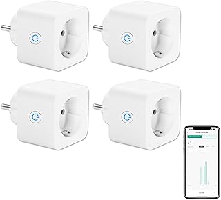 ANTELA WLAN Smart Steckdose 16A Stromverbrauch Messen | kompatibel mit Alexa/Google Home, Kinders…
