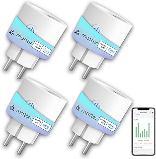 Matter Steckdose Smart WLAN 16A Energieüberwachung ANTELA | kompatibel mit Alexa,Google Home, Ho…