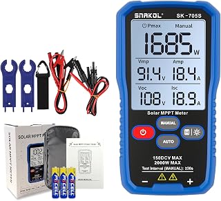SK-705S Solar MPPT Leistungstester für Photovoltaikmodule, 2000 W, 150 V DC Max, 45 A, Automatis…
