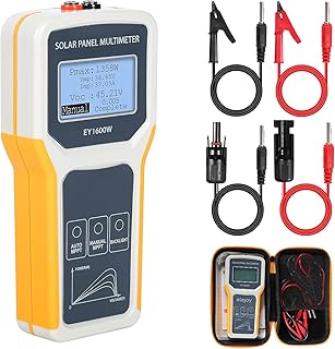 BuyWeek 1600W Photovoltaik Solarpanel Tester Solar Panel Multimeter MPPT Tester mit LCD Display H…