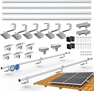 PV Halterung Ziegeldach Set 2 Module – Solarmodul & Solarpanel Halterung | Balkonkraftwerk Dach…