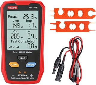 800W Solarpanel Tester Photovoltaik MPPT Messgerät | 800W Photovoltaik Multimeter mit großem LC…