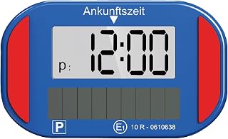 380429 Solar Parkscheibe elektrisch mit Zulassung vom KBA nach StVO | Hochauflösendes Display, a…