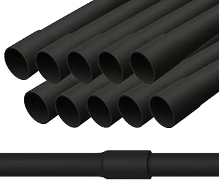 PVC Kabelrohr starr 22mm (M22) – 20 m gemufftes Installationsrohr, schwer entflammbar, für Auf…