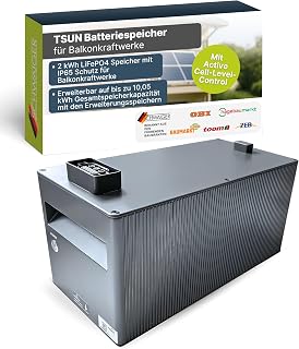 SCHWAIGER Batteriespeicher Erweiterung 2 kWh I LiFePO4 Zusatzakku für Hauptspeicher SOBS2010 I B…