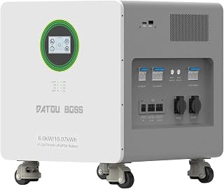 DATOUBOSS 16,07kWh LiFePO4 Batterie Speicheranlage, 48V 314Ah Akku mit 6000W Hybrid-Wechselrichte…