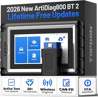 TOPDON AD800BT V2.0 OBD2 diagnosegerät Auto Lebenslange kostenlose Upgrades | Alle Systemdiagnos…