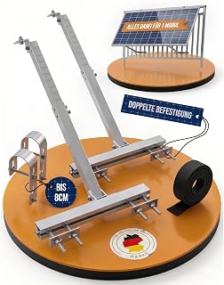 Balkonkraftwerk Halterung Balkon Geländer für 1x Solarmodul. Für alle Modulgrößen geeignet. …