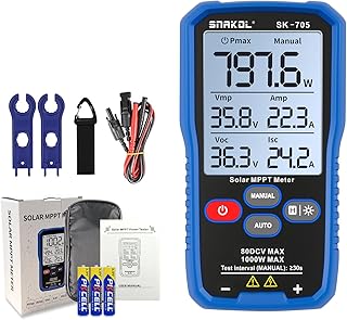 SK-705 Solar MPPT Leistungstester für Photovoltaikmodule, 1000 W, 80 V DC Max, 35 A, Automatisch…