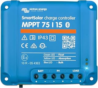 Victron Energy SmartSolar MPPT Laderegler – Solar Laderegler (Bluetooth) – 75V 15 Amp 12/24-Volt …