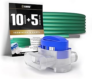 10 Kabelverbinder + 5m Begrenzungskabel inkl. Reparaturset – wasserdichte Verbindungsklemmen mit …