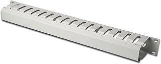 DIGITUS Kabelmanagement-Käfig – 1HE – Rangier-Panel – 19-Zoll – Kabel-Durchfühung – Abnehmbare …