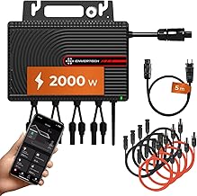 Solarway All In One Envertech Mikro-Wechselrichter 2000W Set inkl. 5M AC-Kabel & 8x2M DC-Kabel – …