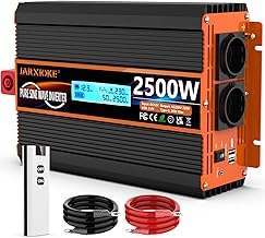 Wechselrichter 12v auf 230v Reiner Sinus 2500W/5000W Spannungswandler mit Fernbedienung & LCD-Dis…