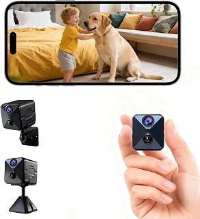Erste 4K Mini Kamera Komplett neu Aufgewertet Überwachungskamera Innen Akku | 2,4 GHz WiFi Kamer…