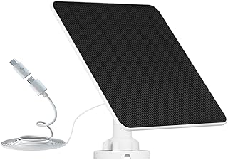 Solarpanel für Überwachungskamera Aussen Akku, 6W USB Solarmodul kompatibel mit DC 5V wiederauf…