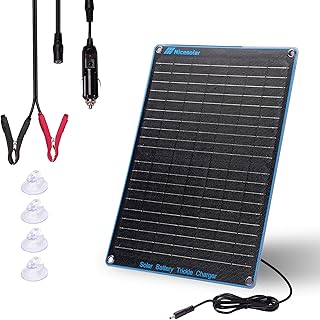 Nicesolar 20W 12V Solarpanel Auto-Batterie Erhaltungsladegerät & Maintainer mit Zigarettenanzün…