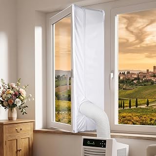 Fensterdichtung für Klimaanlage, 300 cm Abdichtungsset für mobile Klimageräte – PU-Beschicht…