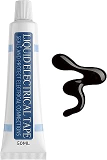 50ML Flüssiges Isolierband,Flüssiggummi Schwarz,Schnelltrocknend | Wasserdichter und Hohe Tempe…
