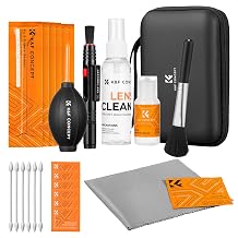 K&F CONCEPT 25 in 1 Kamera Reinigungsset für Vollformat, 24mm | 6x Sensor-Reinigungsstäbchen, 6…