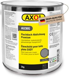 AXOL Flachdach-Abdichtung EASY 3 kg Dose grau – Flüssigdichtstoff | Profi-Qualität – Abdichtu…