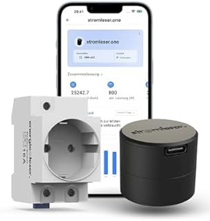 one mit Hutschienen – WLAN Stromzähler auslesen IR Lesekopf mit App | Verbrauchstracker für Bal…
