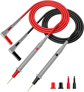 KAIWEETS Silikon-Messleitungen Multimeter-Sonden 48-Zoll-Silikonkabel Vergoldete Spitzen CAT III …