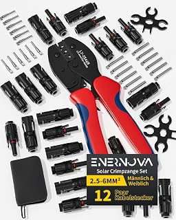 ENERNOVA Solar Crimpzange Set für 2.5-6 mm² PV-Kabel mit Stecker