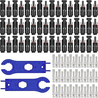 Herbst 24Paar Solarstecker mit 2 Schraubenschlüssel Stecker Solar Stecker