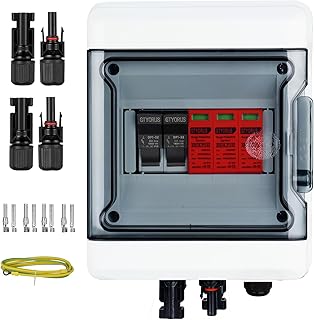 Überspannungsschutz PV Solar Blitzschutz DC 1000V 32A Sicherungskasten,IP65 Wasserdichtes PV Ans…