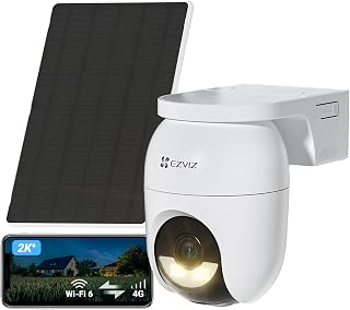 EZVIZ 4G LTE Überwachungskamera Aussen Solar, CB8 Lite 4G mit 5W Solarpanel