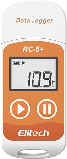 Elitech RC-5+ USB Temperatur Datenlogger mit automatischem PDF-Bericht, 32.000 Messwerte, wiederh…
