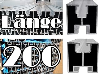 NIBLO Solar Schiene Solarprofil Montagesystem Aluminiumprofil PV Anlage Nut 8 10 40 Dachhalterung…