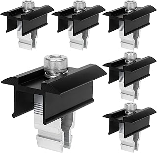 6 Stück Endklemme Halterung Balkonkraftwerk 30mm, Befestigung Solarmodul Halterung Set, Solarpan…