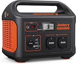 Jackery Explorer 1000, 1002Wh Tragbare Powerstation Mobiler Stromspeicher mit 230V/1000W (Spitze …