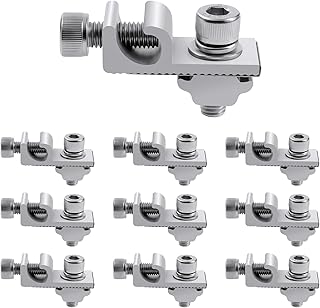 10 Stück Erdungsklemme Solarpanel Erdungsclips, Solarmodul Boden Erdung Lug Standard, Solar Mont…