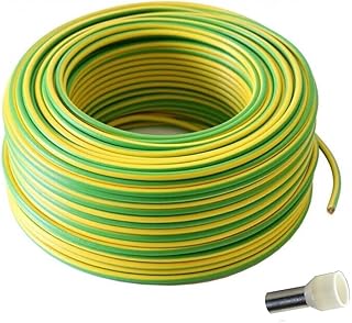 30m Erdungskabel 10mm2 H07V-K PVC grün-gelb flexible Aderleitung für PV-Anlagen inkl. 20 Aderen…