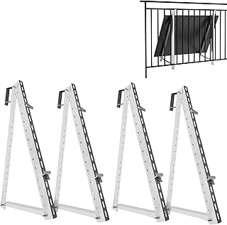 Balkonkraftwerk Halterung Balkon 1300mm, Solarpanel Halterung verstellbar Winkel 0-40°, PV-Halte…
